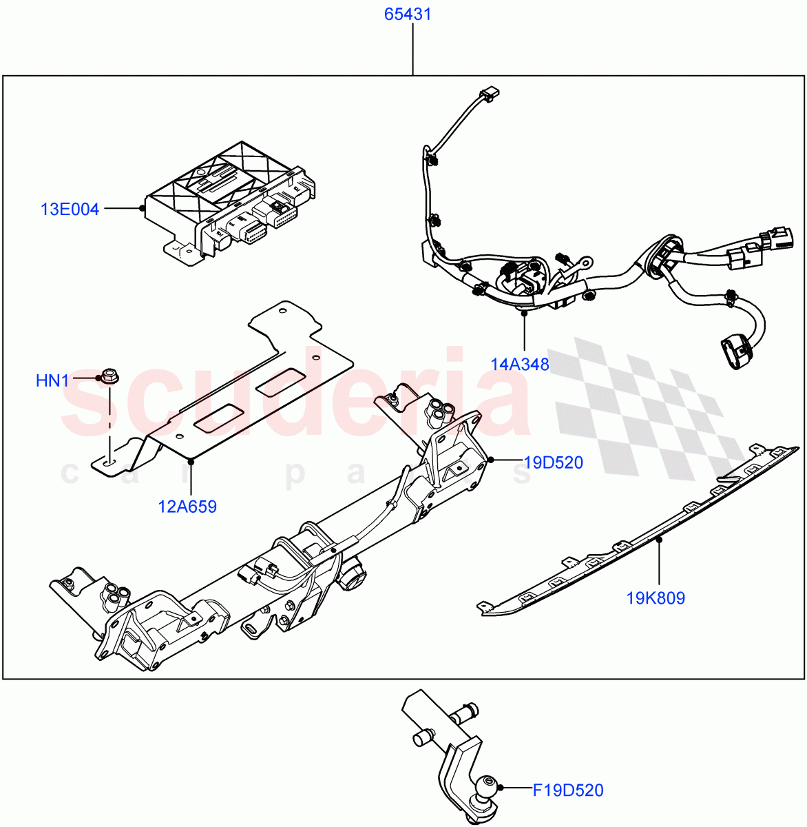 Accessory Pack (AUS/NZ Tow Bar) ((+) "AUS/NZ") of Land Rover Land Rover Defender (2020+) [5.0 OHC SGDI SC V8 Petrol]