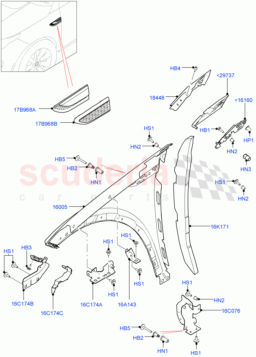 Dash Panel And Front Fenders (Changsu (China)) ((V) FROMFG000001) of Land Rover Land Rover Discovery Sport (2015+) [2.0 Turbo Petrol GTDI]