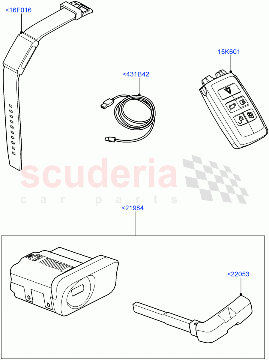 Vehicle Lock Sets And Repair Kits of Land Rover Land Rover Range Rover (2022+) [3.0 I6 Turbo Diesel AJ20D6]