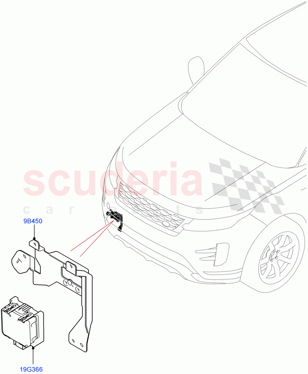 Speed Control (2.0L AJ20P4 Petrol Mid PTA, Changsu (China), ACC + Adaptive Lane Control, ACC + Stop/go, Adaptive Cruise Control with Stg As, With Speed Control, ACC + Stop/go + Cra) of Land Rover Land Rover Range Rover Evoque (2019+) [2.0 Turbo Petrol AJ200P]