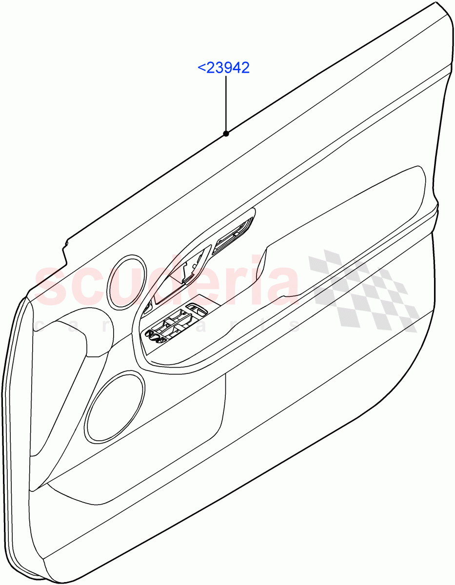 Front Door Trim Panels (3 Door, Halewood (UK)) of Land Rover Land Rover Range Rover Evoque (2012-2018) [2.0 Turbo Petrol GTDI]