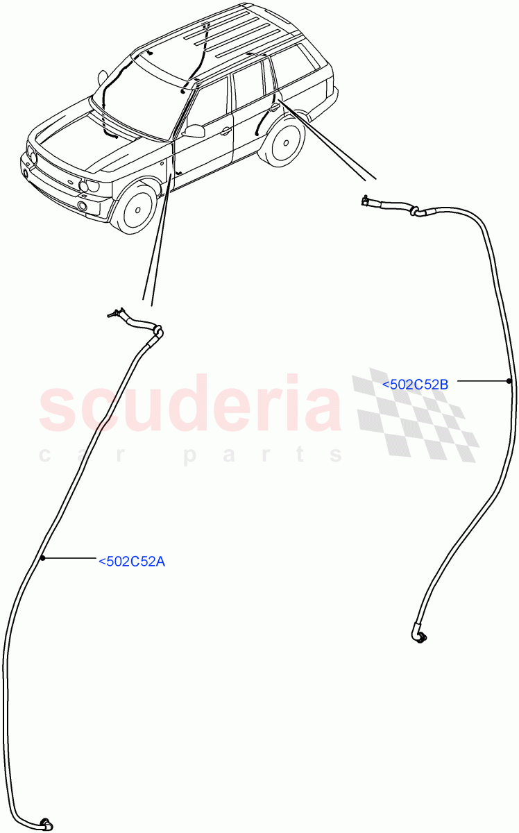 Sliding Roof Mechanism And Controls (Page B) (Less Armoured) ((V) FROMAA000001) of Land Rover Land Rover Range Rover (2010-2012) [5.0 OHC SGDI SC V8 Petrol]