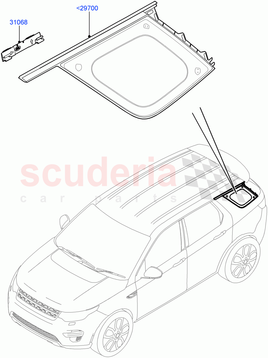 Quarter Windows (Halewood (UK)) of Land Rover Land Rover Discovery Sport (2015+) [1.5 I3 Turbo Petrol AJ20P3]
