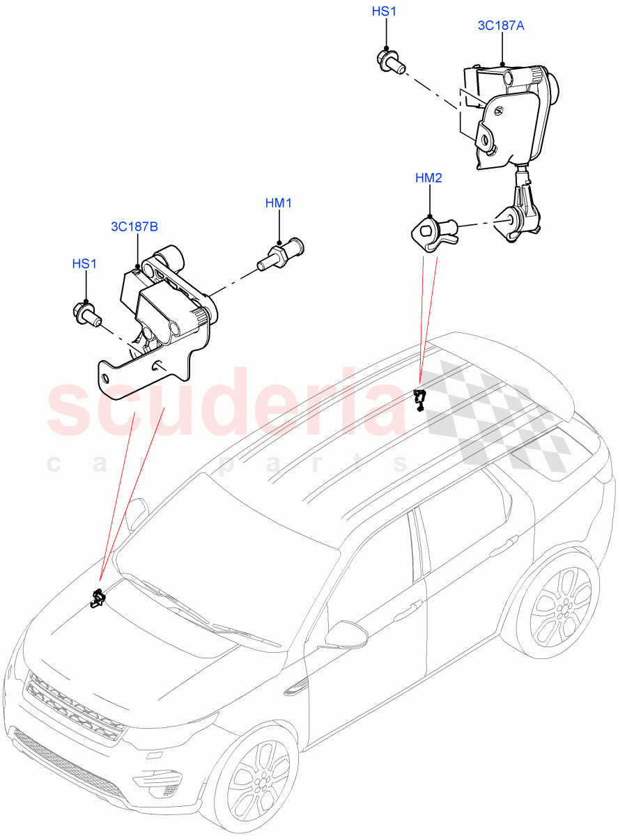 Automatic Headlamp Levelling System (Itatiaia (Brazil)) ((V) FROMGT000001) of Land Rover Land Rover Discovery Sport (2015+) [1.5 I3 Turbo Petrol AJ20P3]