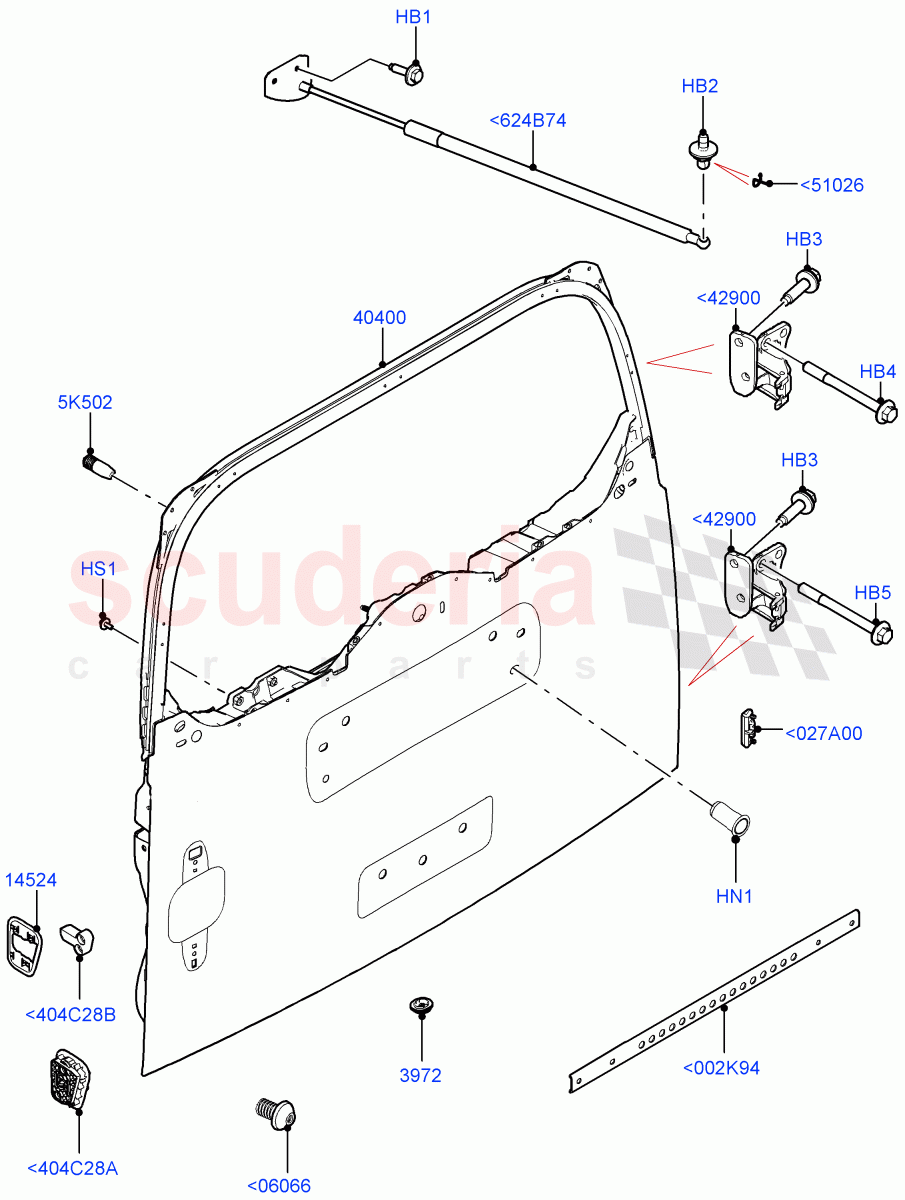 Luggage Compartment Door (Door And Fixings) of Land Rover Land Rover Defender (2020+) [2.0 Turbo Diesel]