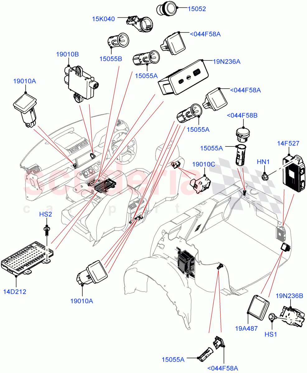 Instrument Panel Related Parts of Land Rover Land Rover Defender (2020+) [2.0 Turbo Petrol AJ200P]