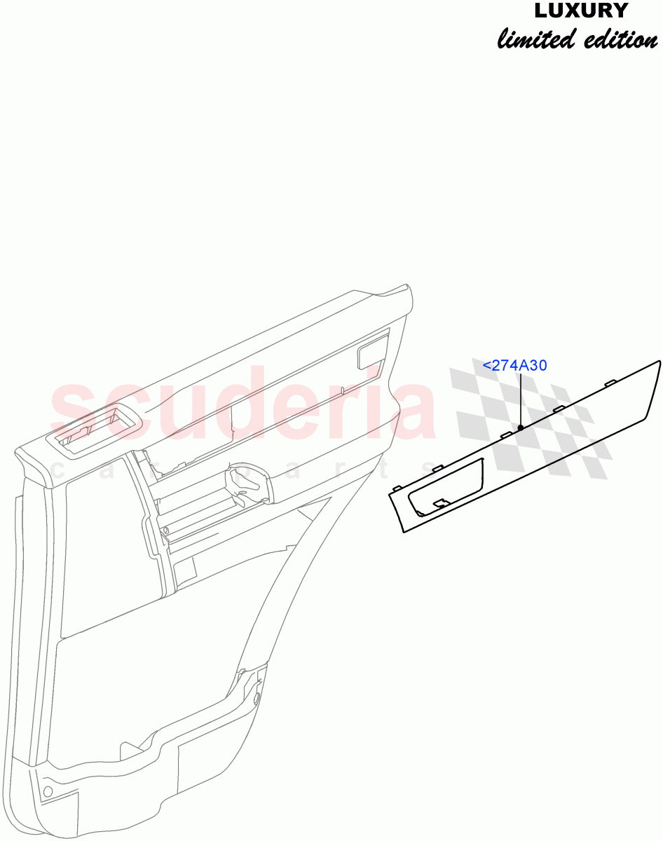 Rear Door Trim Installation ((V) FROMCA000001) of Land Rover Land Rover Discovery 4 (2010-2016) [5.0 OHC SGDI NA V8 Petrol]