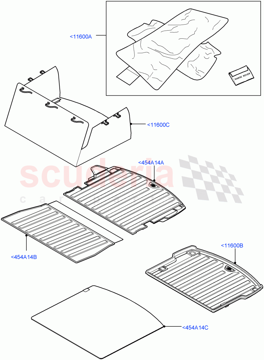 Loadspace Protection Mats (Accessory) (Halewood (UK), Itatiaia (Brazil)) of Land Rover Land Rover Discovery Sport (2015+) [2.2 Single Turbo Diesel]