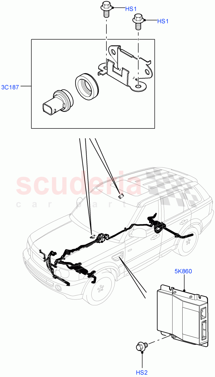 Active Anti-Roll Bar System (Controls/Electrics) (With Roll Stability Control) ((V) FROMAA000001) of Land Rover Land Rover Range Rover Sport (2010-2013) [5.0 OHC SGDI NA V8 Petrol]