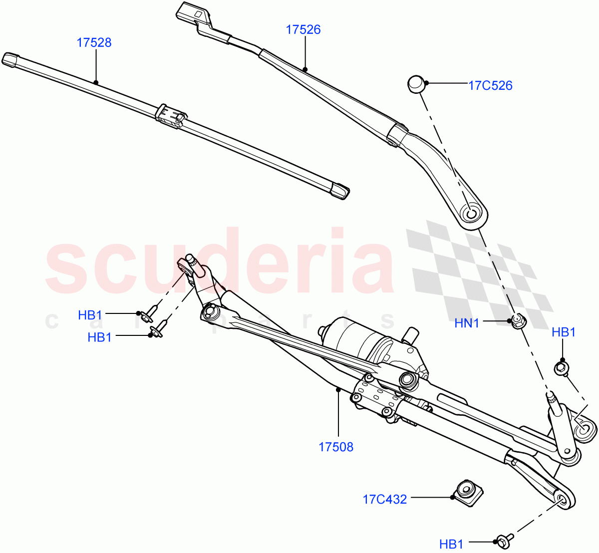 Windscreen Wiper (Halewood (UK)) of Land Rover Land Rover Range Rover Evoque (2012-2018) [2.0 Turbo Petrol GTDI]