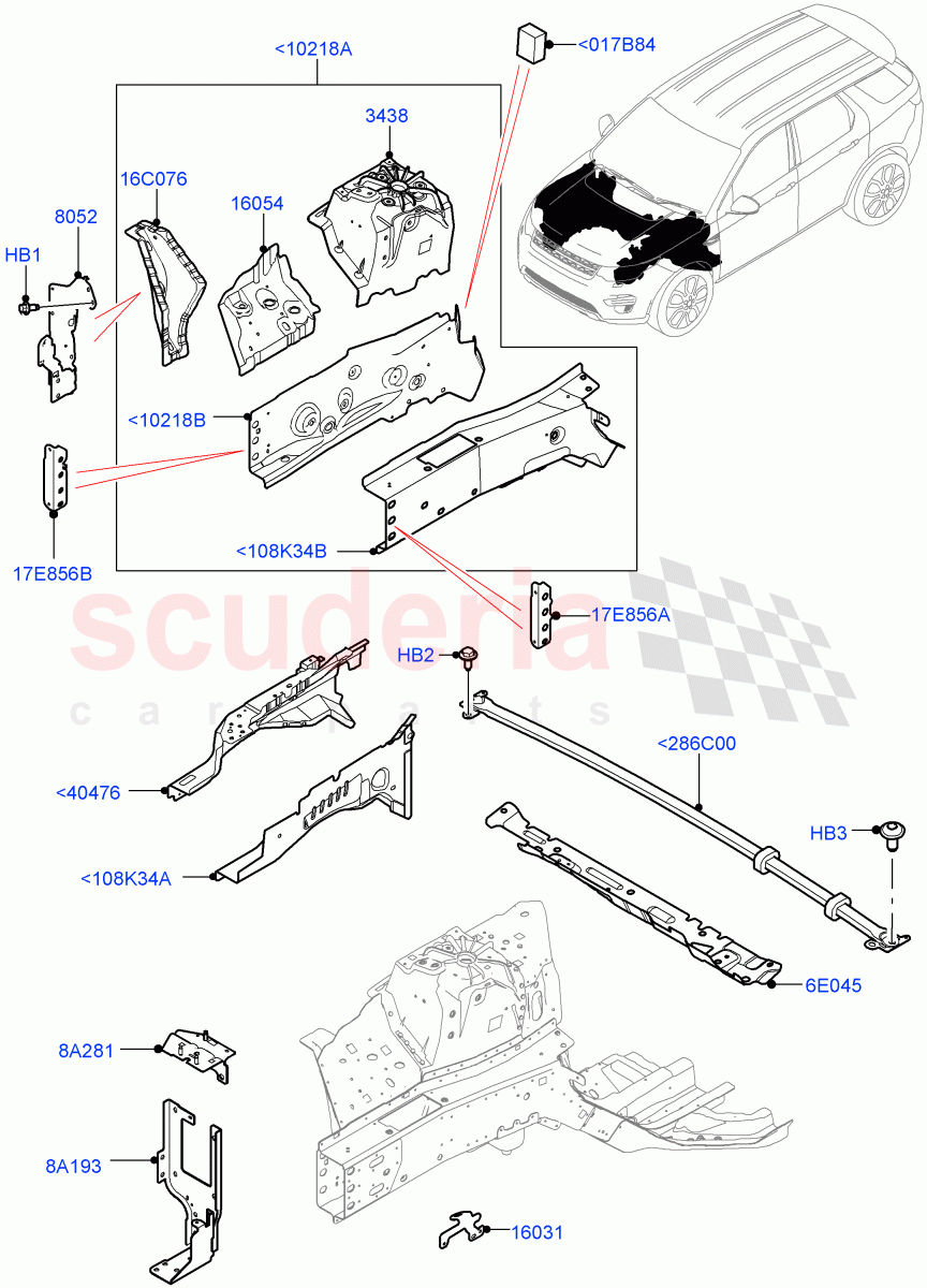 Front Panels, Aprons & Side Members (Aprons And Side Members) (Changsu (China)) ((V) FROMKG446857) of Land Rover Land Rover Discovery Sport (2015+) [1.5 I3 Turbo Petrol AJ20P3]