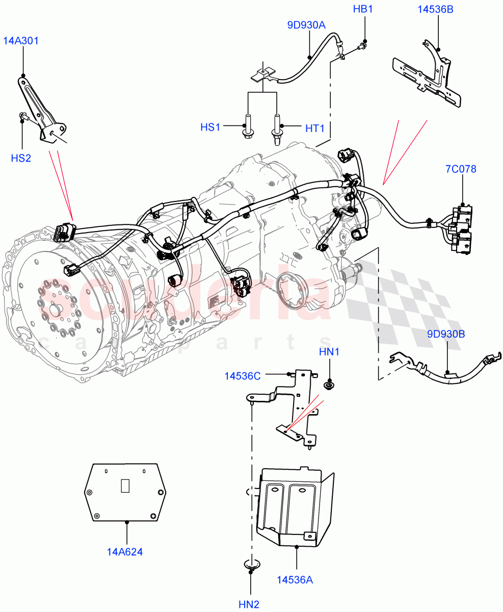 Electrical Wiring - Engine And Dash (Transmission) of Land Rover Land Rover Range Rover (2012-2021) [5.0 OHC SGDI NA V8 Petrol]
