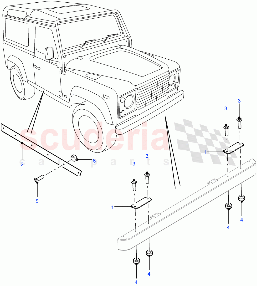 Chequer Plates of Land Rover Land Rover Defender (2007-2016)
