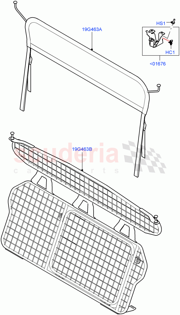 Cargo Barrier (Itatiaia (Brazil)) of Land Rover Land Rover Range Rover Evoque (2019+) [2.0 Turbo Diesel]