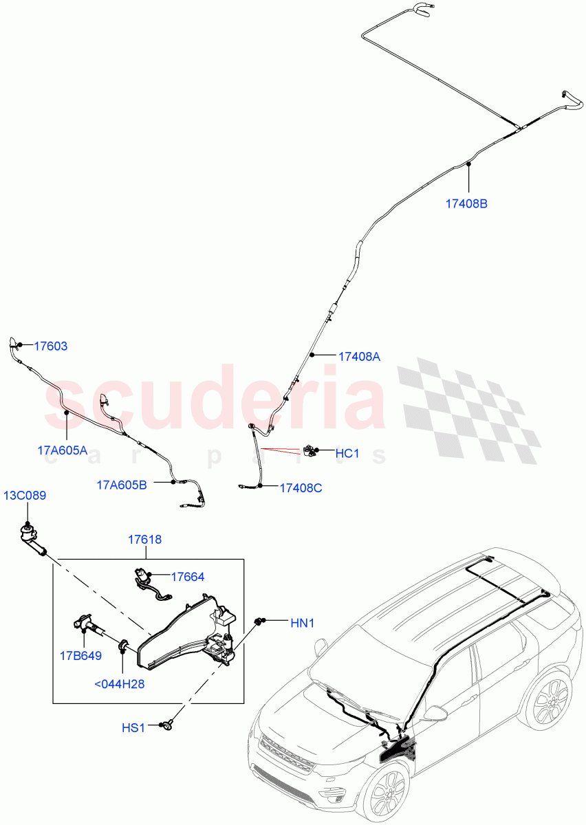 Windscreen Washer (Changsu (China)) ((V) FROMKG446857) of Land Rover Land Rover Discovery Sport (2015+) [1.5 I3 Turbo Petrol AJ20P3]