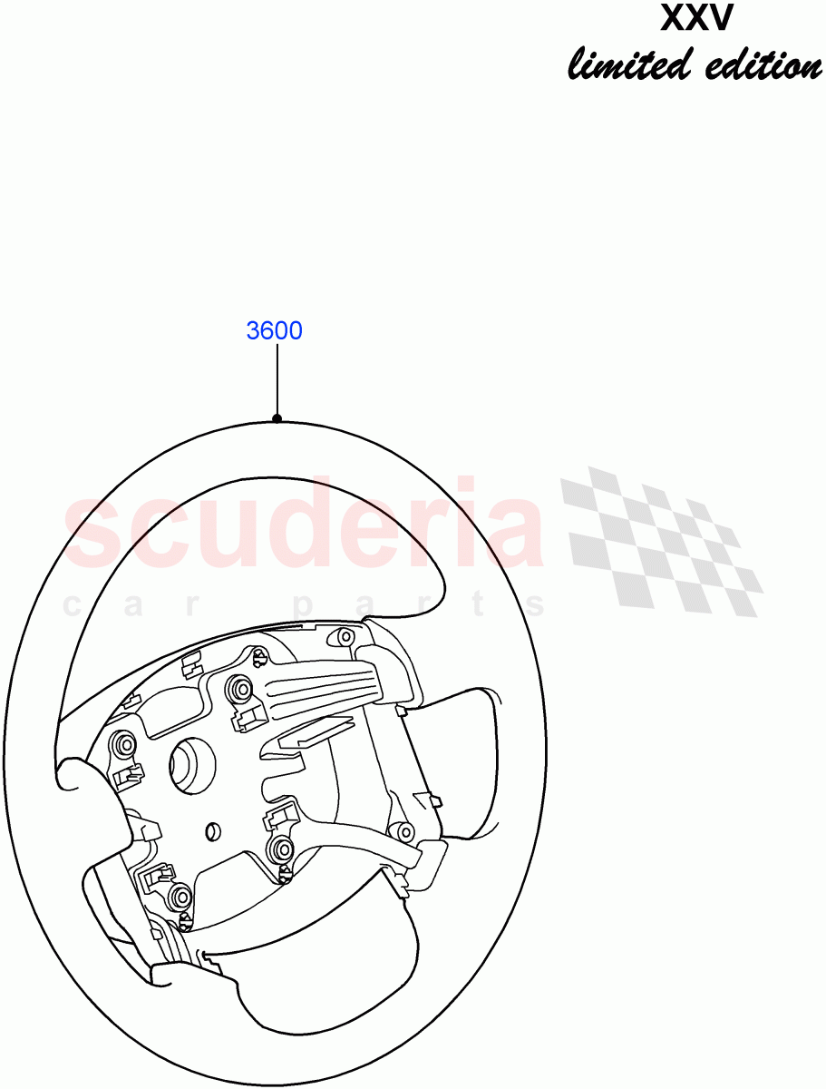 Steering Wheel (XXV Anniversary LE) ((V) FROMEA000001) of Land Rover Land Rover Discovery 4 (2010-2016) [2.7 Diesel V6]