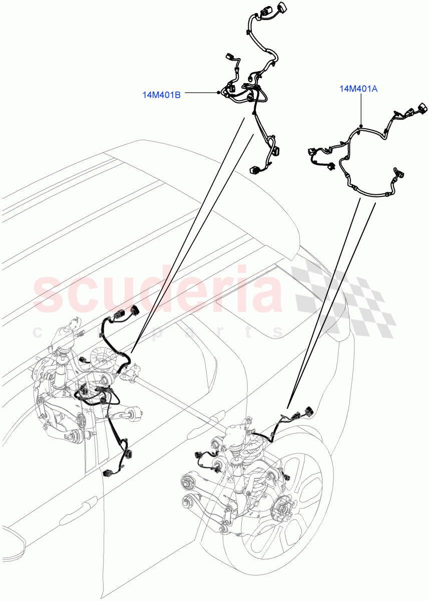 Electrical Wiring - Chassis (Chassis) (Changsu (China)) ((V) FROMFG000001, (V) TOKG446856) of Land Rover Land Rover Discovery Sport (2015+) [2.0 Turbo Diesel AJ21D4]