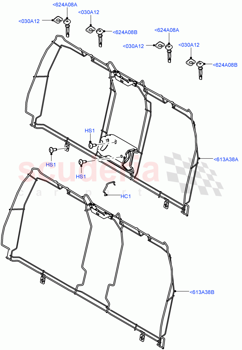 Rear Seat Back (Halewood (UK), With 2 Rear Small Individual Seats) ((V) FROMGH125984) of Land Rover Land Rover Range Rover Evoque (2012-2018) [2.0 Turbo Petrol AJ200P]