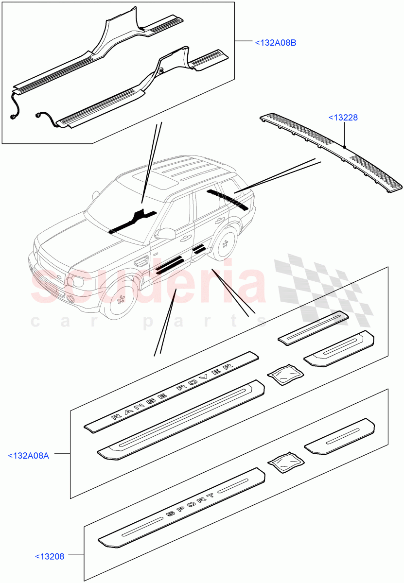 Door Sill Protection (Accessory) ((V) FROMAA000001) of Land Rover Land Rover Range Rover Sport (2010-2013) [5.0 OHC SGDI NA V8 Petrol]