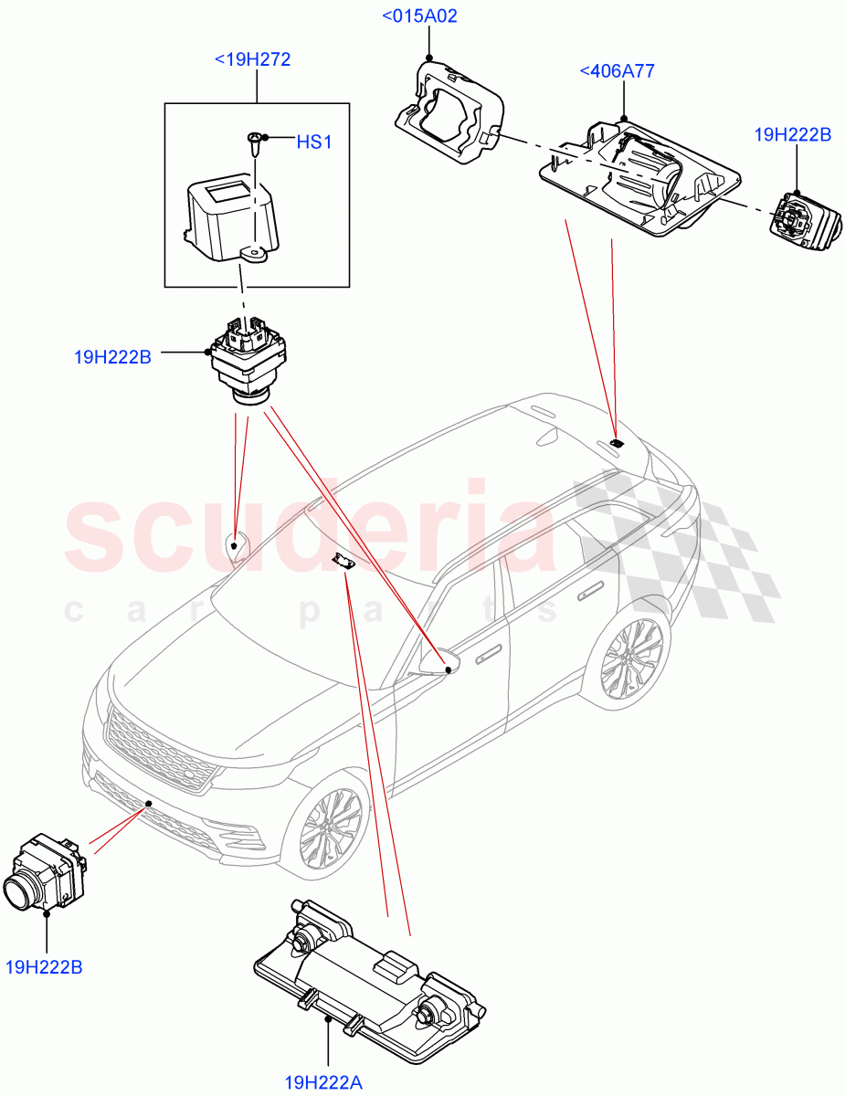 Camera Equipment ((V) FROMMA000001) of Land Rover Land Rover Range Rover Velar (2017+) [3.0 DOHC GDI SC V6 Petrol]