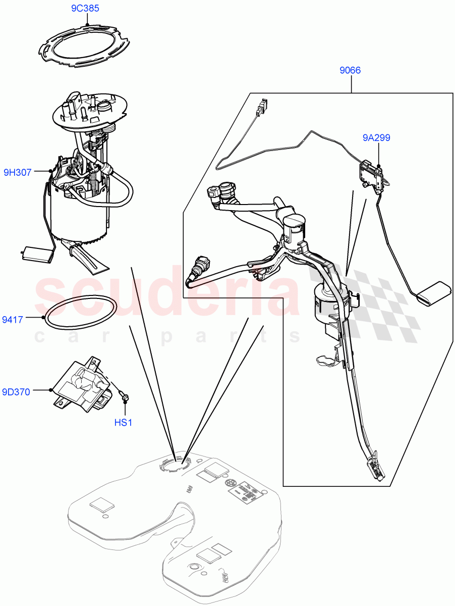 Fuel Pump And Sender Unit (3.0L DOHC GDI SC V6 PETROL) ((V) FROMHA000001) of Land Rover Land Rover Range Rover Sport (2014+) [3.0 DOHC GDI SC V6 Petrol]