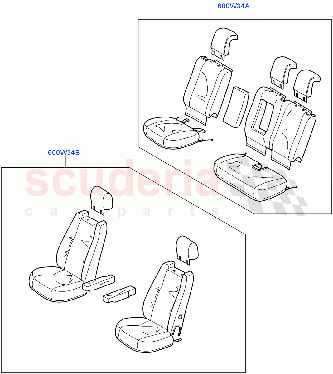 Accessory Front & Rear Seat Covers (Accessory) ((V) FROMAA000001) of Land Rover Land Rover Range Rover Sport (2010-2013) [5.0 OHC SGDI NA V8 Petrol]