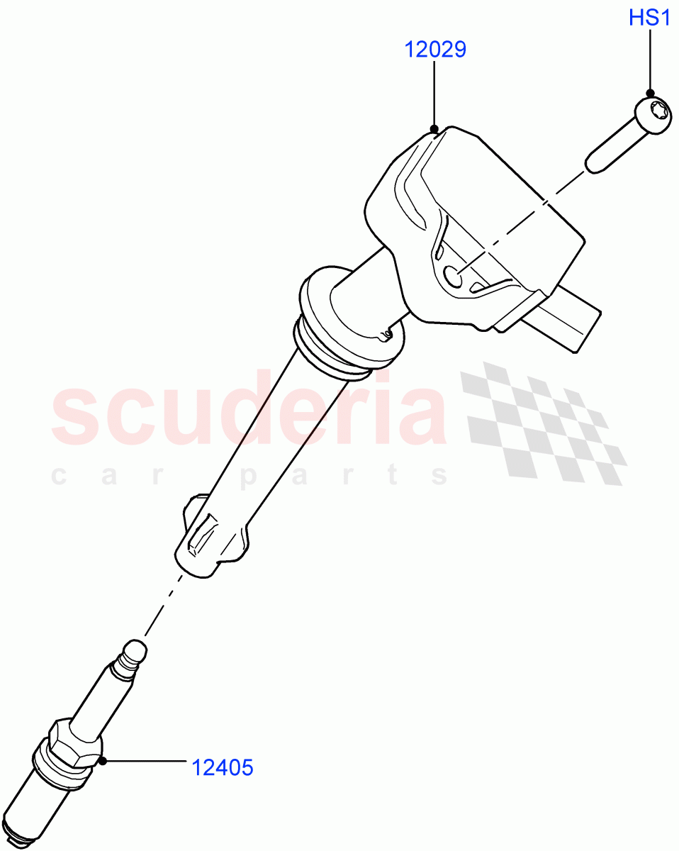 Ignition Coil And Wires/Spark Plugs (5.0L OHC SGDI SC V8 Petrol - AJ133) ((V) FROMAA000001) of Land Rover Land Rover Range Rover Sport (2010-2013) [5.0 OHC SGDI SC V8 Petrol]