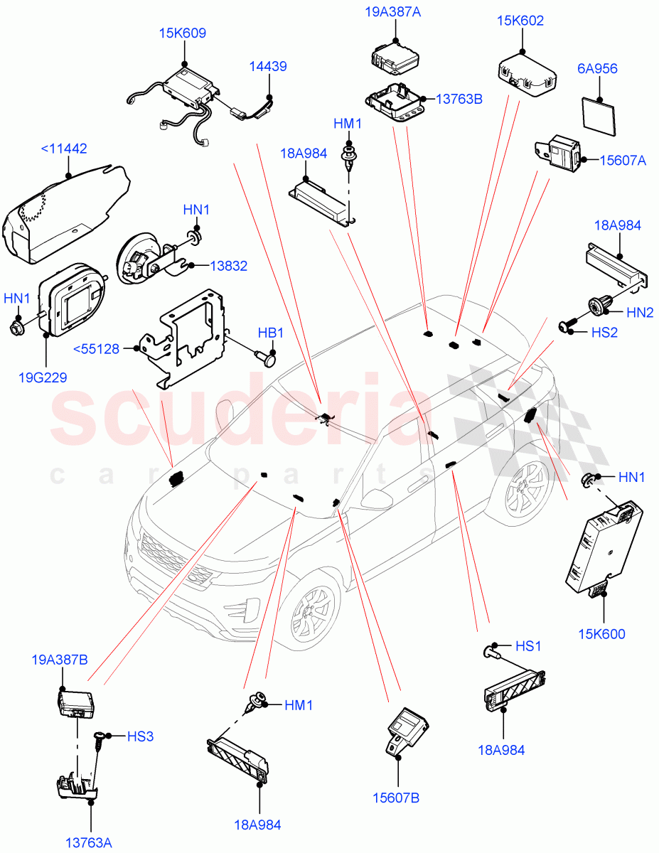 Anti-Theft Alarm Systems (Changsu (China)) of Land Rover Land Rover Range Rover Evoque (2019+) [2.0 Turbo Diesel]