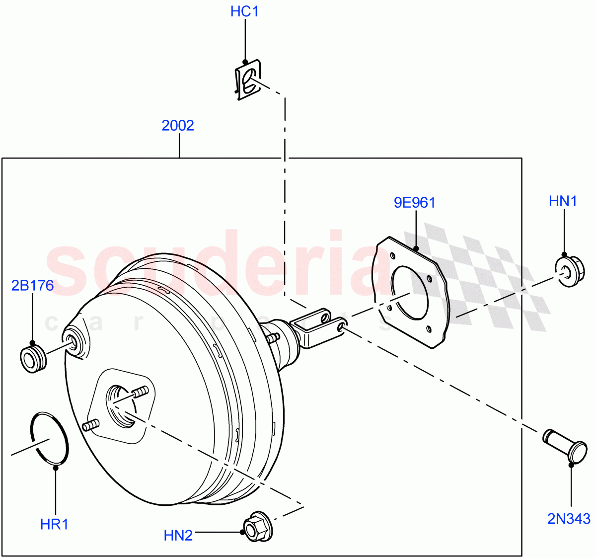 Brake Booster ((V) FROMAA000001) of Land Rover Land Rover Discovery 4 (2010-2016) [2.7 Diesel V6]