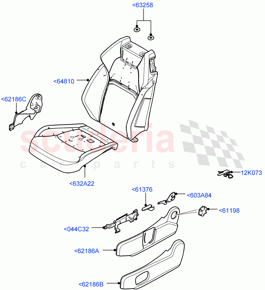 Front Seat Pads/Valances & Heating (Itatiaia (Brazil), Seat - Standard) ((V) FROMGT000001) of Land Rover Land Rover Range Rover Evoque (2012-2018) [2.0 Turbo Diesel]