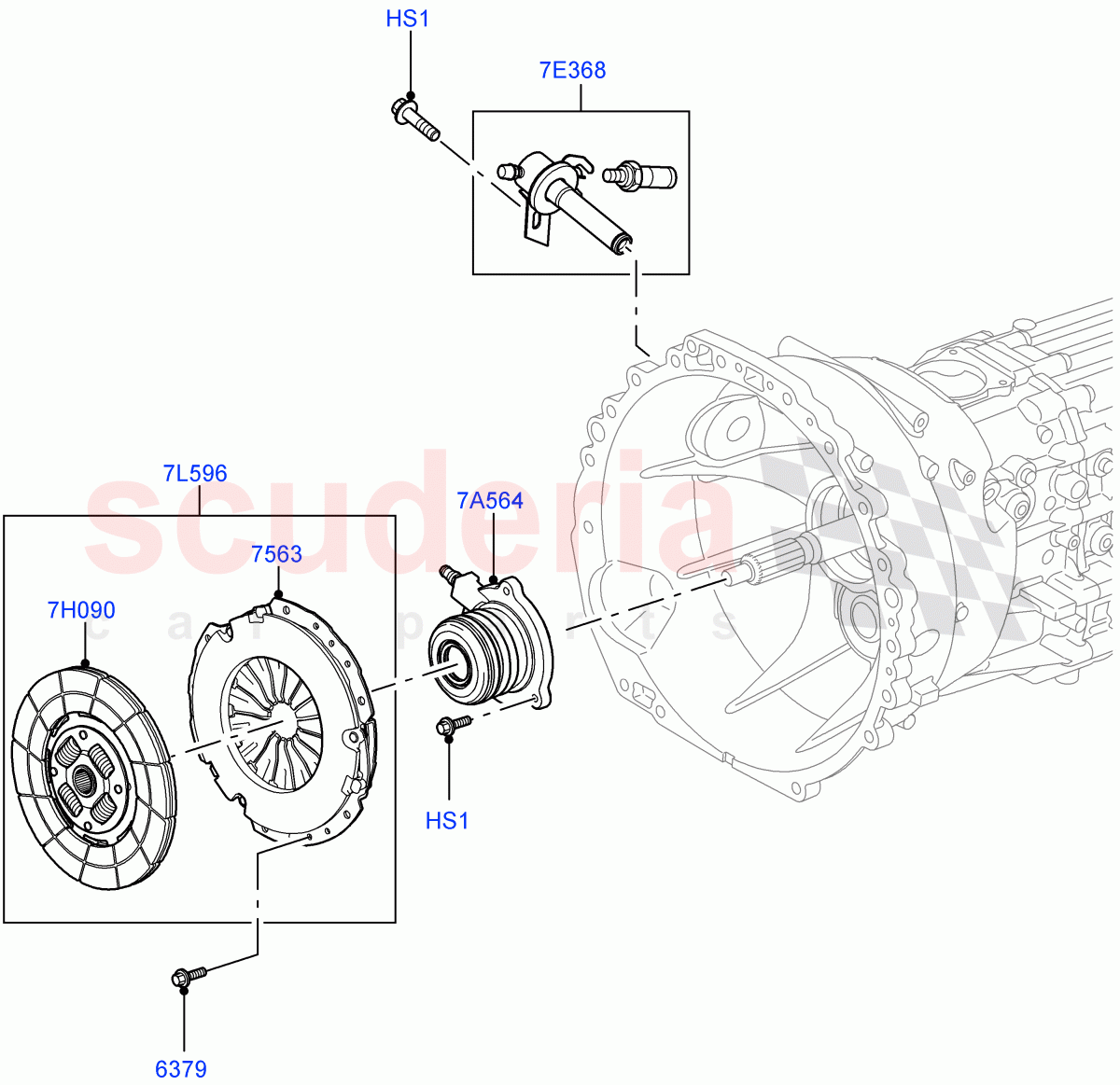 Clutch (6 Speed Man ZF S6-53) ((V) FROMAA000001, (V) TOBA999999) of Land Rover Land Rover Discovery 4 (2010-2016) [5.0 OHC SGDI NA V8 Petrol]