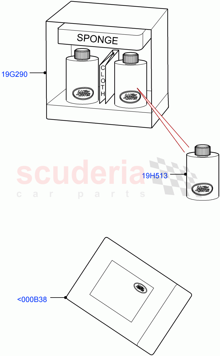 Cleaning Accessories (Accessory, Interior) (Halewood (UK), Itatiaia (Brazil)) of Land Rover Land Rover Range Rover Evoque (2012-2018) [2.0 Turbo Petrol GTDI]