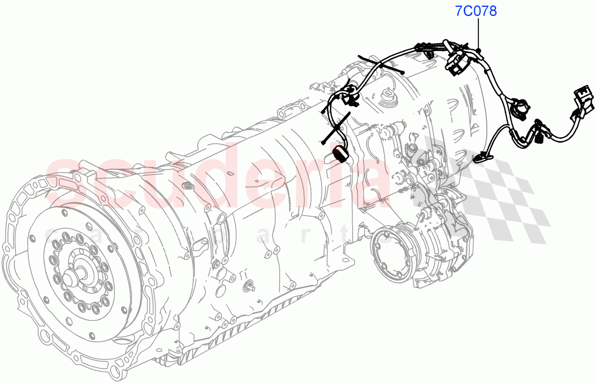 Electrical Wiring - Engine And Dash (Transmission) ((V) FROMMH000001) of Land Rover Land Rover Range Rover Evoque (2019+) [2.0 Turbo Diesel AJ21D4]