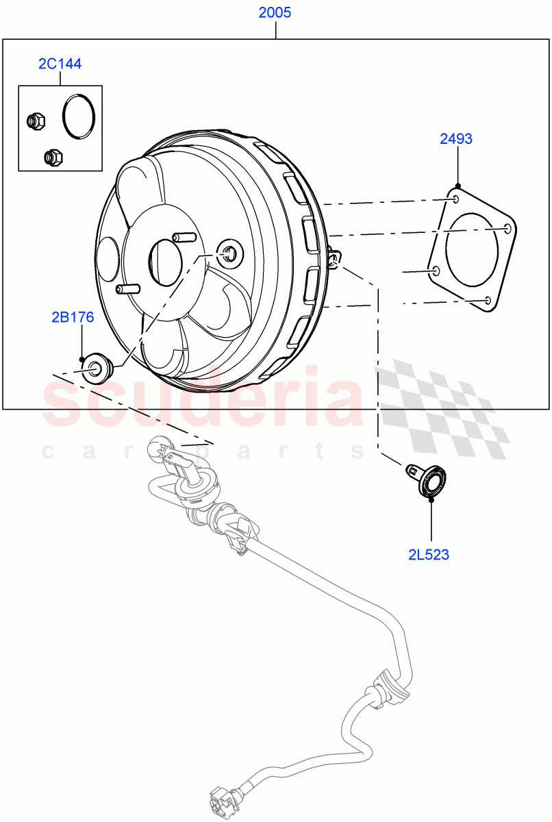 Brake Booster (Changsu (China)) ((V) FROMEG000001) of Land Rover Land Rover Range Rover Evoque (2012-2018) [2.0 Turbo Petrol GTDI]