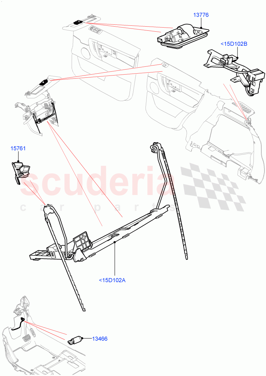Interior Lamps (Changsu (China)) ((V) FROMFG000001, (V) TOKG446856) of Land Rover Land Rover Discovery Sport (2015+) [2.0 Turbo Petrol GTDI]
