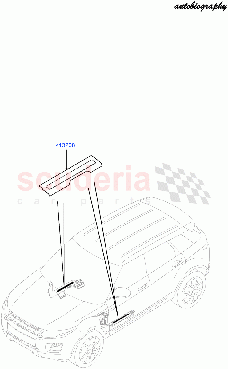 Side Trim (Sill) (5 Door, Frt Dr Treadstrip - Illum Autobio, Halewood (UK), Autobiography Pack) ((V) FROMFH000001) of Land Rover Land Rover Range Rover Evoque (2012-2018) [2.0 Turbo Petrol GTDI]
