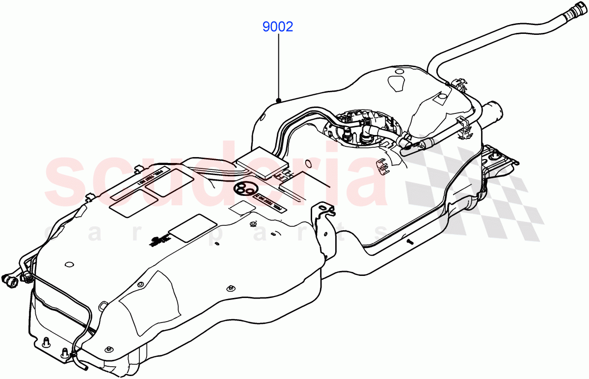 Fuel Tank & Related Parts (New Tank Assembly To Retro - Fit 2010MY Fuel Tank To Pre 10MY Vehicles) (3.6L V8 32V DOHC EFi Diesel Lion) of Land Rover Land Rover Range Rover Sport (2010-2013) [3.6 V8 32V DOHC EFI Diesel]
