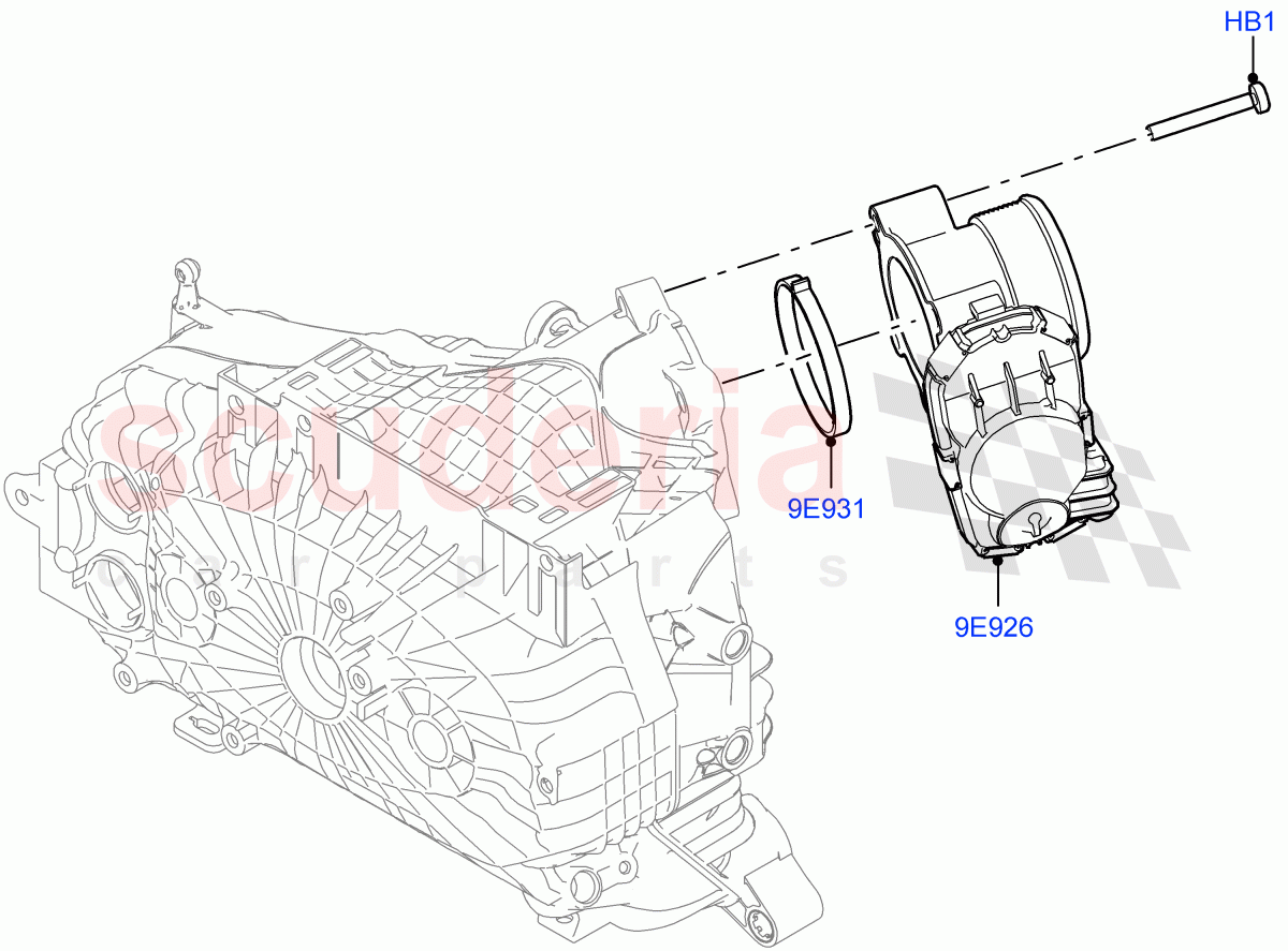 Throttle Housing (1.5L AJ20P3 Petrol High PHEV, Halewood (UK), 1.5L AJ20P3 Petrol High) ((V) FROMLH000001) of Land Rover Land Rover Range Rover Evoque (2019+) [1.5 I3 Turbo Petrol AJ20P3]