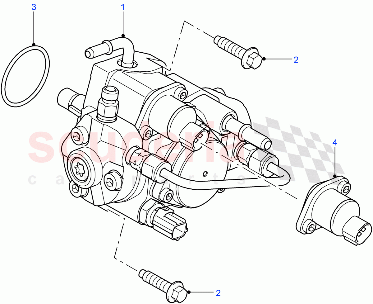 Fuel Injection Pump (2.4L Duratorq-TDCi HPCR (140PS) -Puma) ((V) FROM7A000001, (V) TOBA999999) of Land Rover Land Rover Defender (2007-2016)