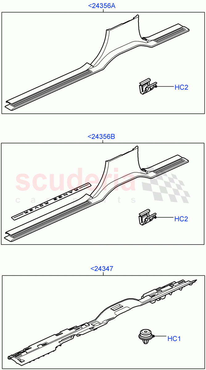 Side Trim (Sill) ((V) FROMAA000001) of Land Rover Land Rover Range Rover Sport (2010-2013) [5.0 OHC SGDI SC V8 Petrol]