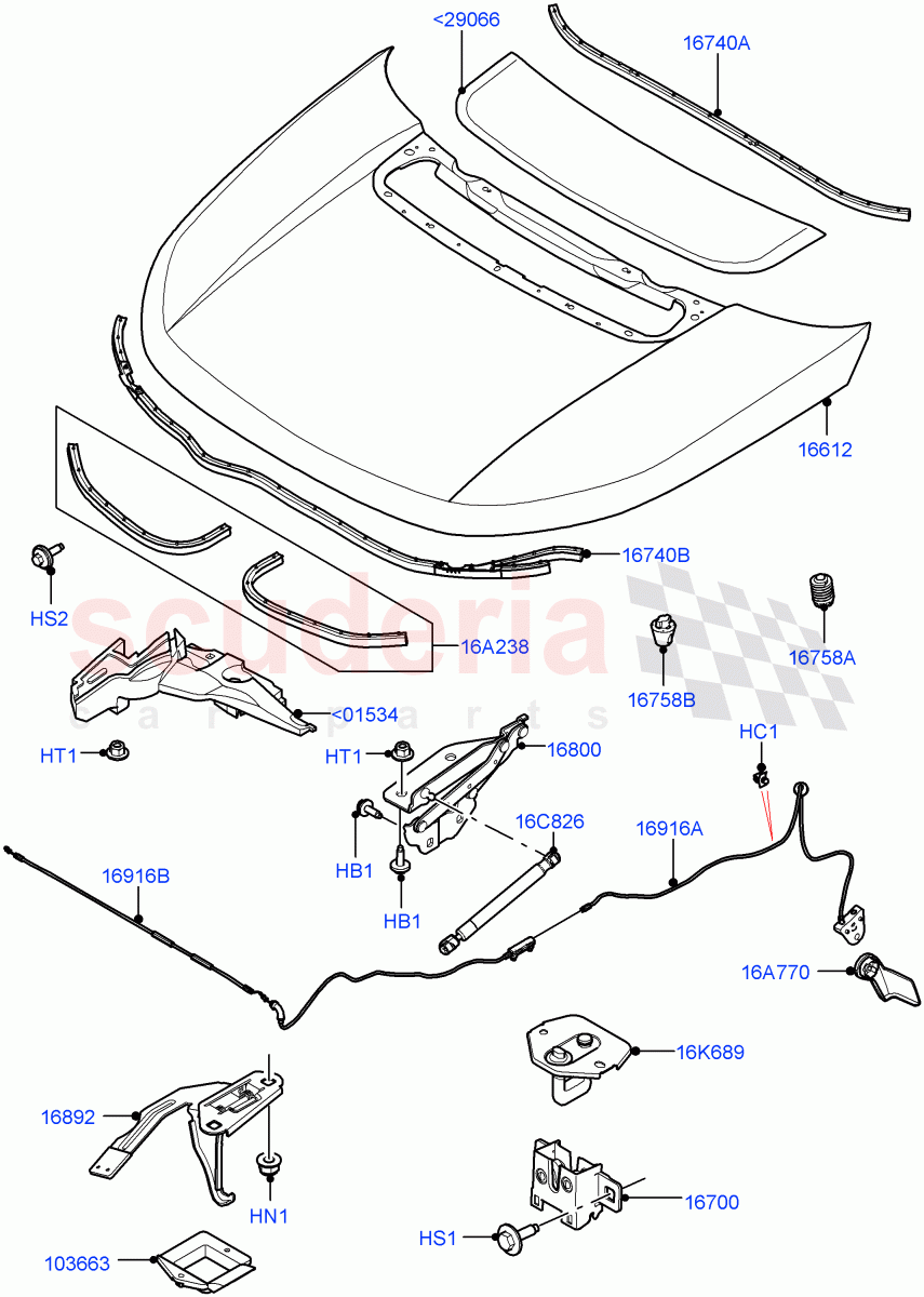 Hood And Related Parts (Changsu (China)) ((V) FROMKG446857) of Land Rover Land Rover Discovery Sport (2015+) [2.0 Turbo Petrol GTDI]