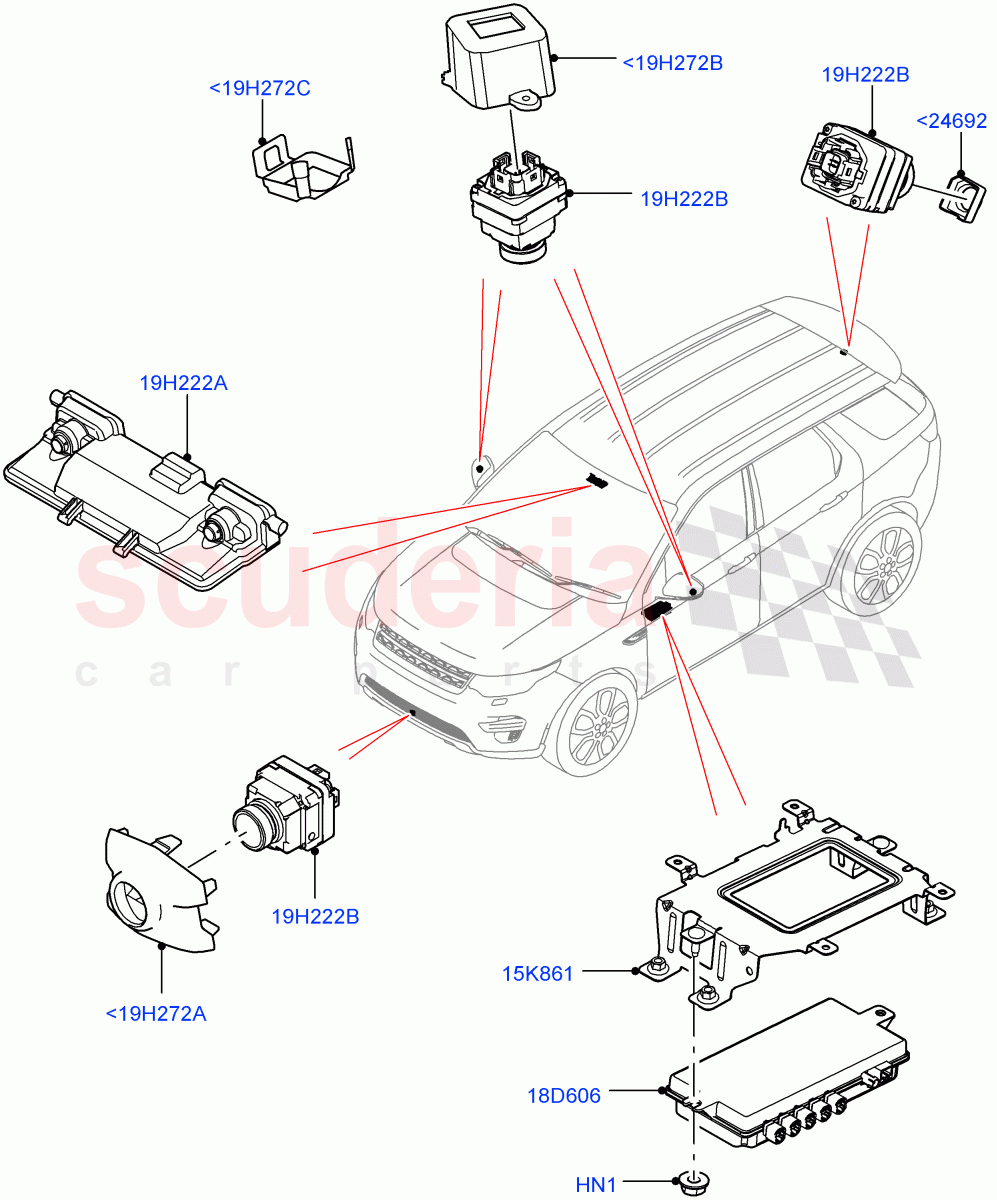 Camera Equipment (Changsu (China)) ((V) FROMFG000001) of Land Rover Land Rover Discovery Sport (2015+) [2.0 Turbo Diesel]