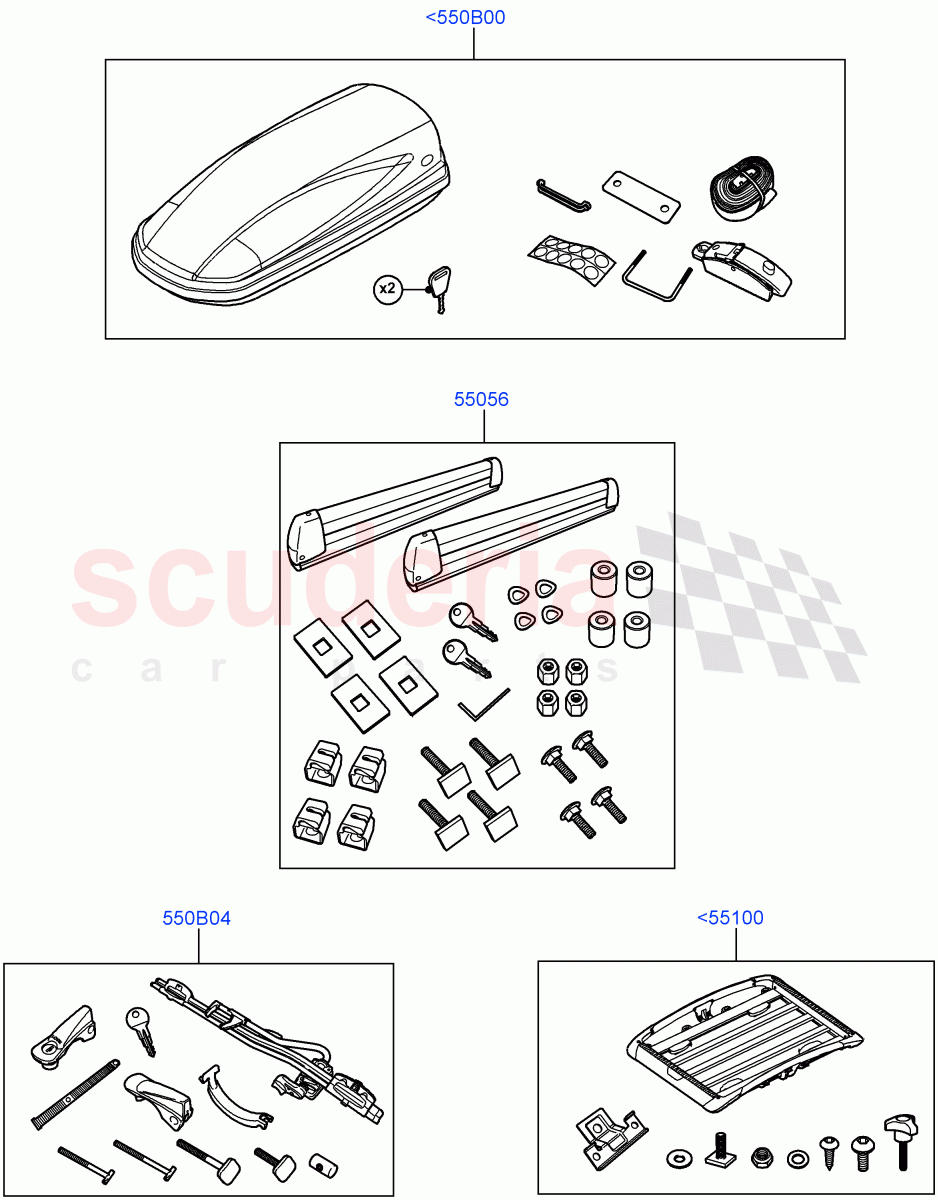 Carriers & Boxes of Land Rover Land Rover Range Rover (2022+) [4.4 V8 Turbo Petrol NC10]