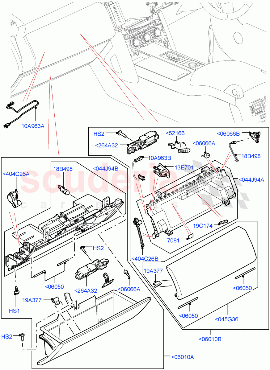 Glove Box of Land Rover Land Rover Range Rover (2012-2021) [2.0 Turbo Petrol AJ200P]