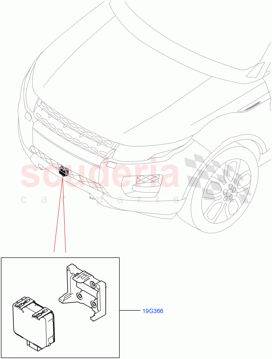Speed Control (1.5L AJ20P3 Petrol High PHEV, Halewood (UK), ACC + Stop/go, ACC + Adaptive Lane Control, With Speed Control, ACC + Stop/go + Cra, Adaptive Cruise Control with Stg As, 1.5L AJ20P3 Petrol High) ((V) FROMLH000001) of Land Rover Land Rover Discovery Sport (2015+) [1.5 I3 Turbo Petrol AJ20P3]