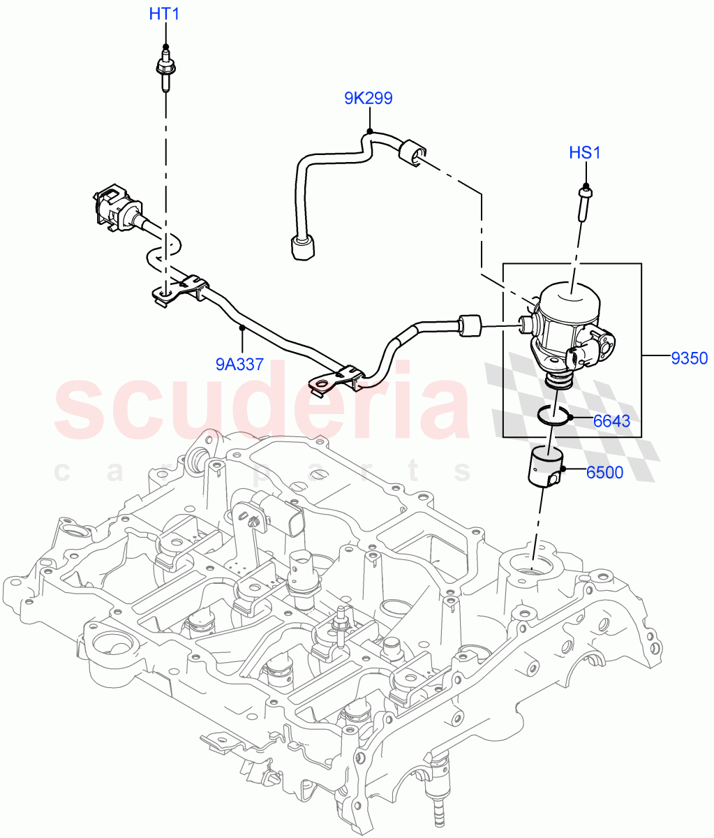 Fuel Injection Pump-Engine Mounted (2.0L AJ20P4 Petrol E100 PTA, Itatiaia (Brazil)) ((V) FROMLT000001) of Land Rover Land Rover Discovery Sport (2015+) [2.0 Turbo Petrol AJ200P]