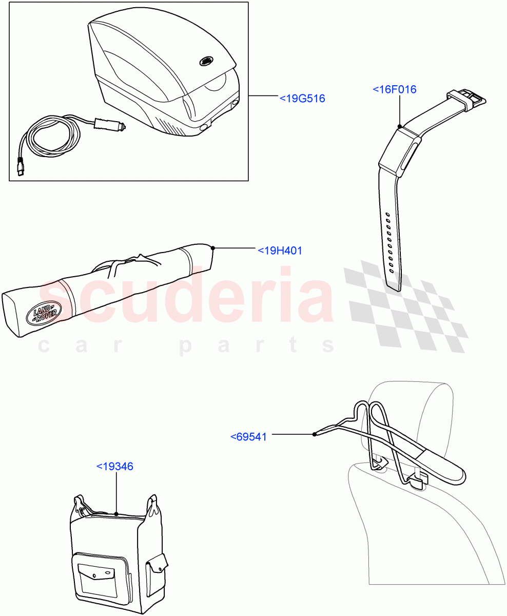 Touring Accessories (Accessory) (Halewood (UK), Itatiaia (Brazil)) of Land Rover Land Rover Discovery Sport (2015+) [2.0 Turbo Petrol GTDI]