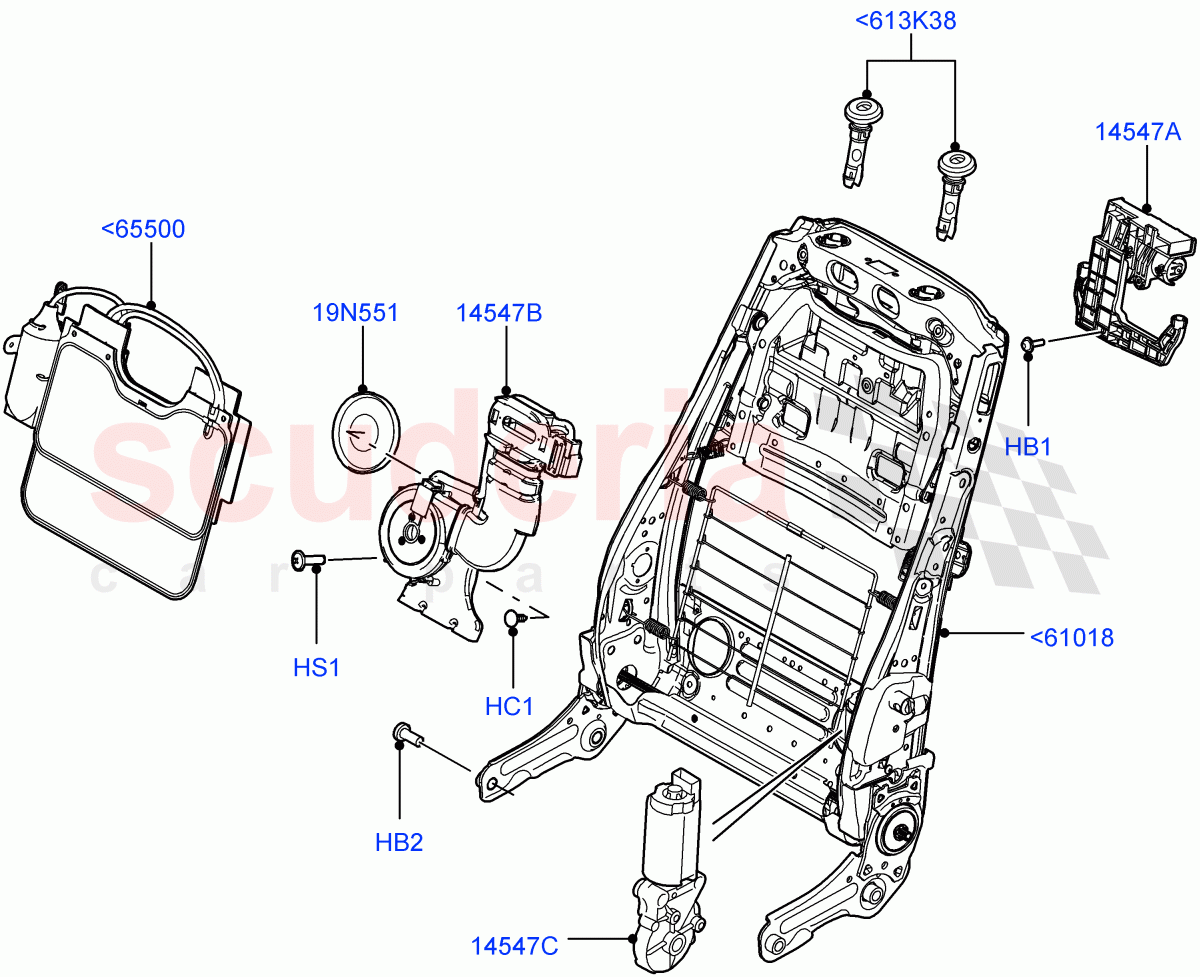 Front Seat Back ((V) FROMAA000001) of Land Rover Land Rover Range Rover (2010-2012) [5.0 OHC SGDI NA V8 Petrol]