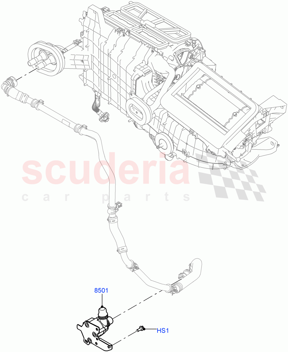 Auxiliary Circulation Coolant Pump (3.0L AJ20D6 Diesel High) ((V) FROMMA000001) of Land Rover Land Rover Range Rover Velar (2017+) [3.0 I6 Turbo Petrol AJ20P6]