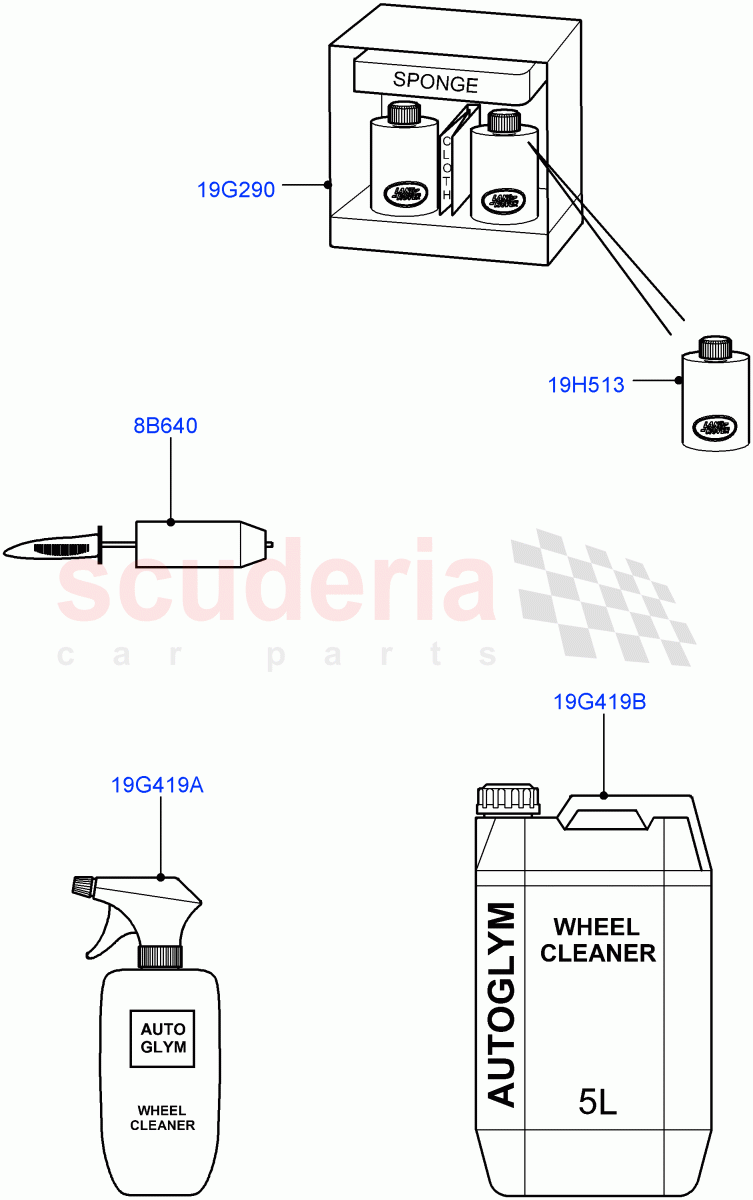 Appearance And Maintenance Aids (Accessory) ((V) FROMAA000001) of Land Rover Land Rover Range Rover Sport (2010-2013) [3.6 V8 32V DOHC EFI Diesel]